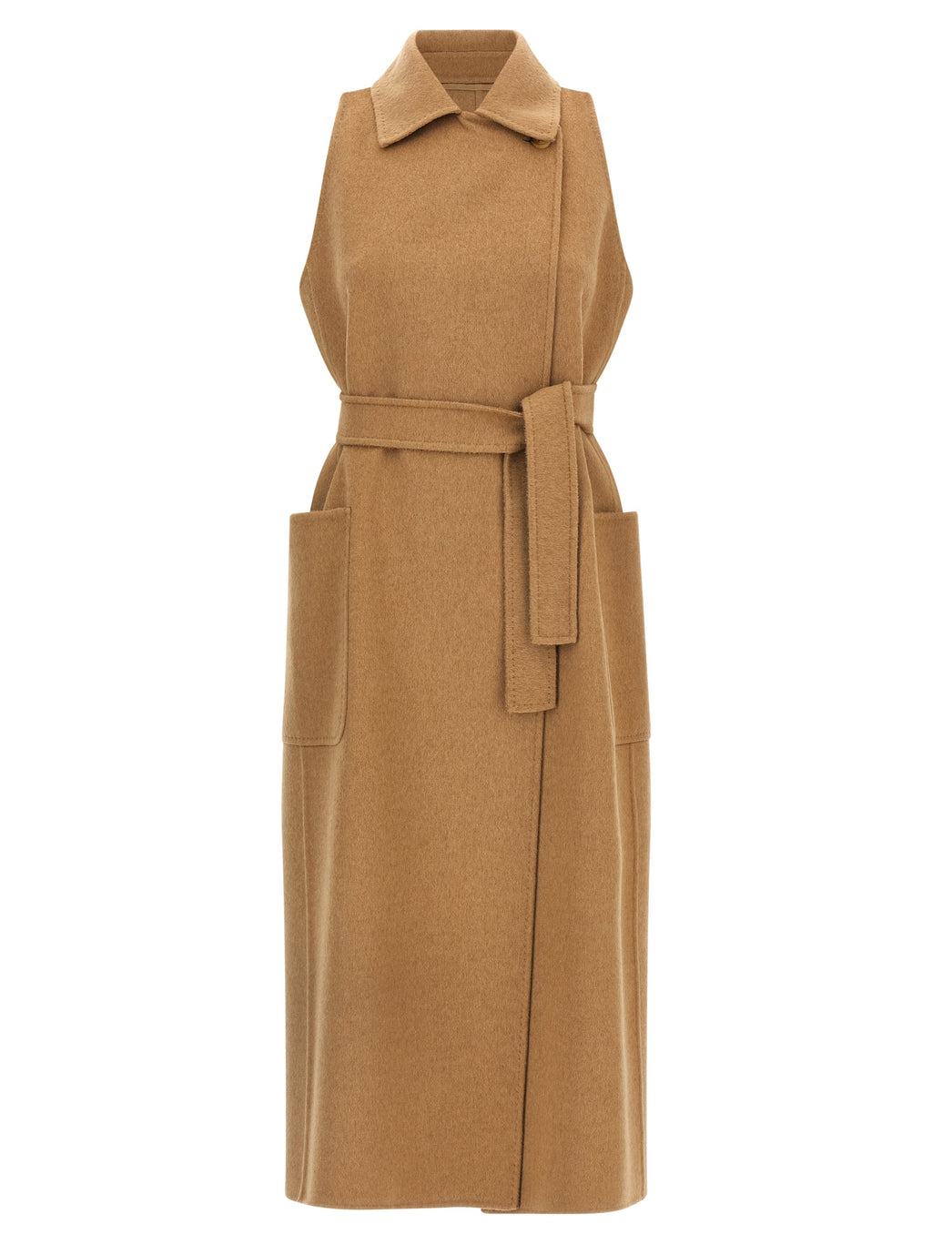 Baby Camel Wool Robe-Style Coat