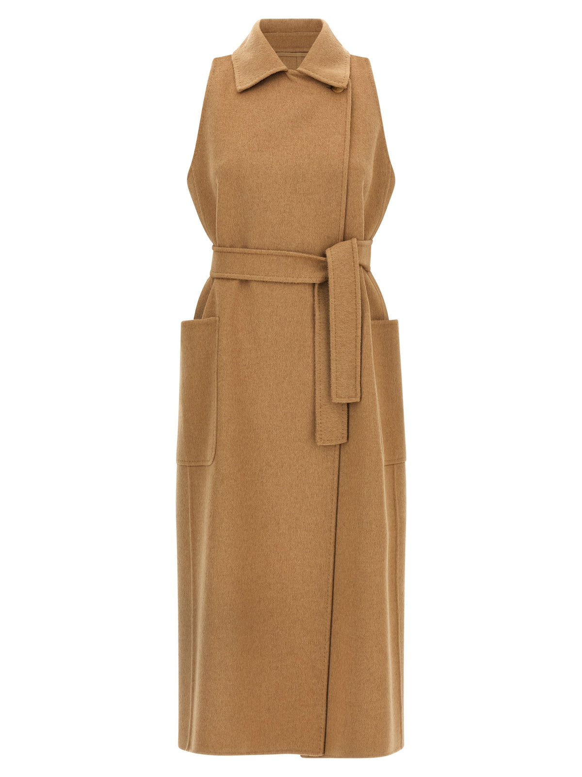 Baby Camel Wool Robe-Style Coat