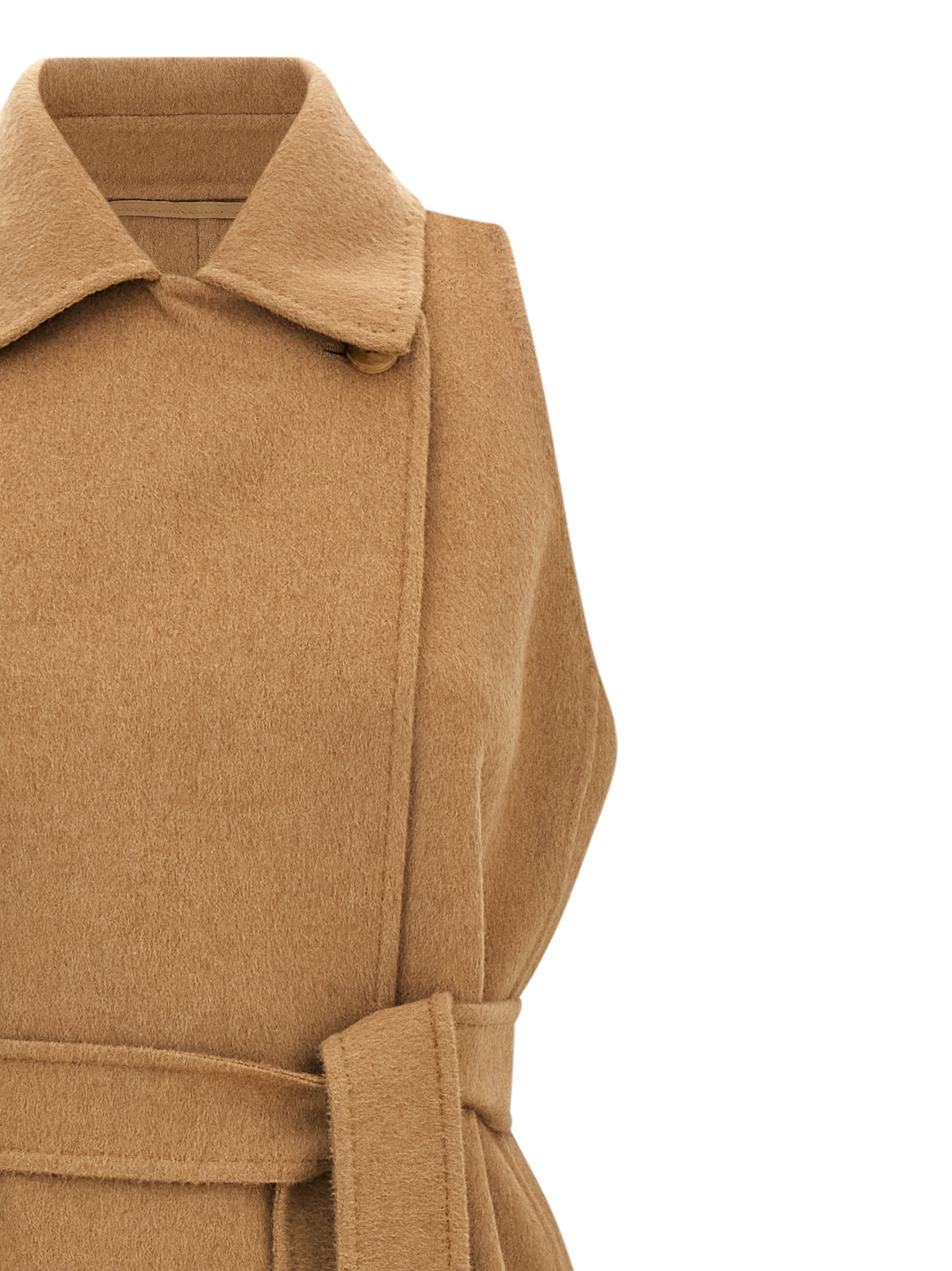 Baby Camel Wool Robe-Style Coat
