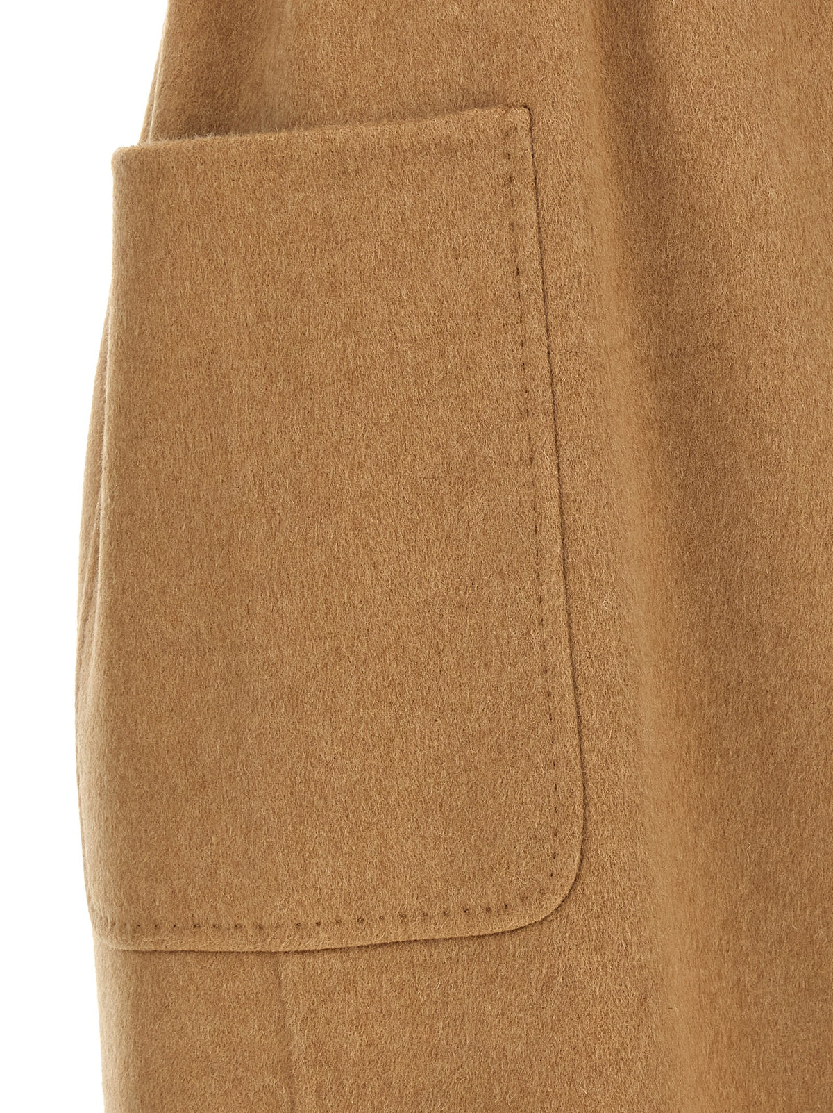 Baby Camel Wool Robe-Style Coat