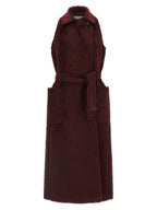 Bordeaux Alpaca Wool Coat