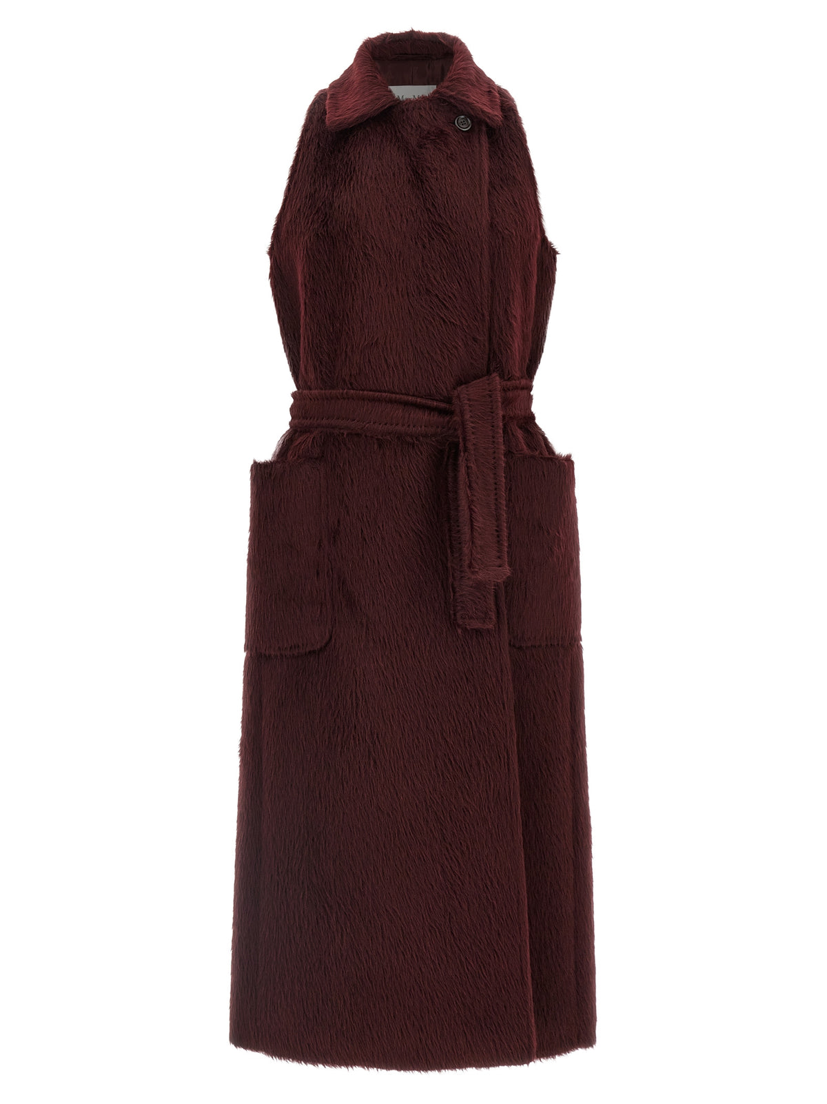 Bordeaux Alpaca Wool Coat