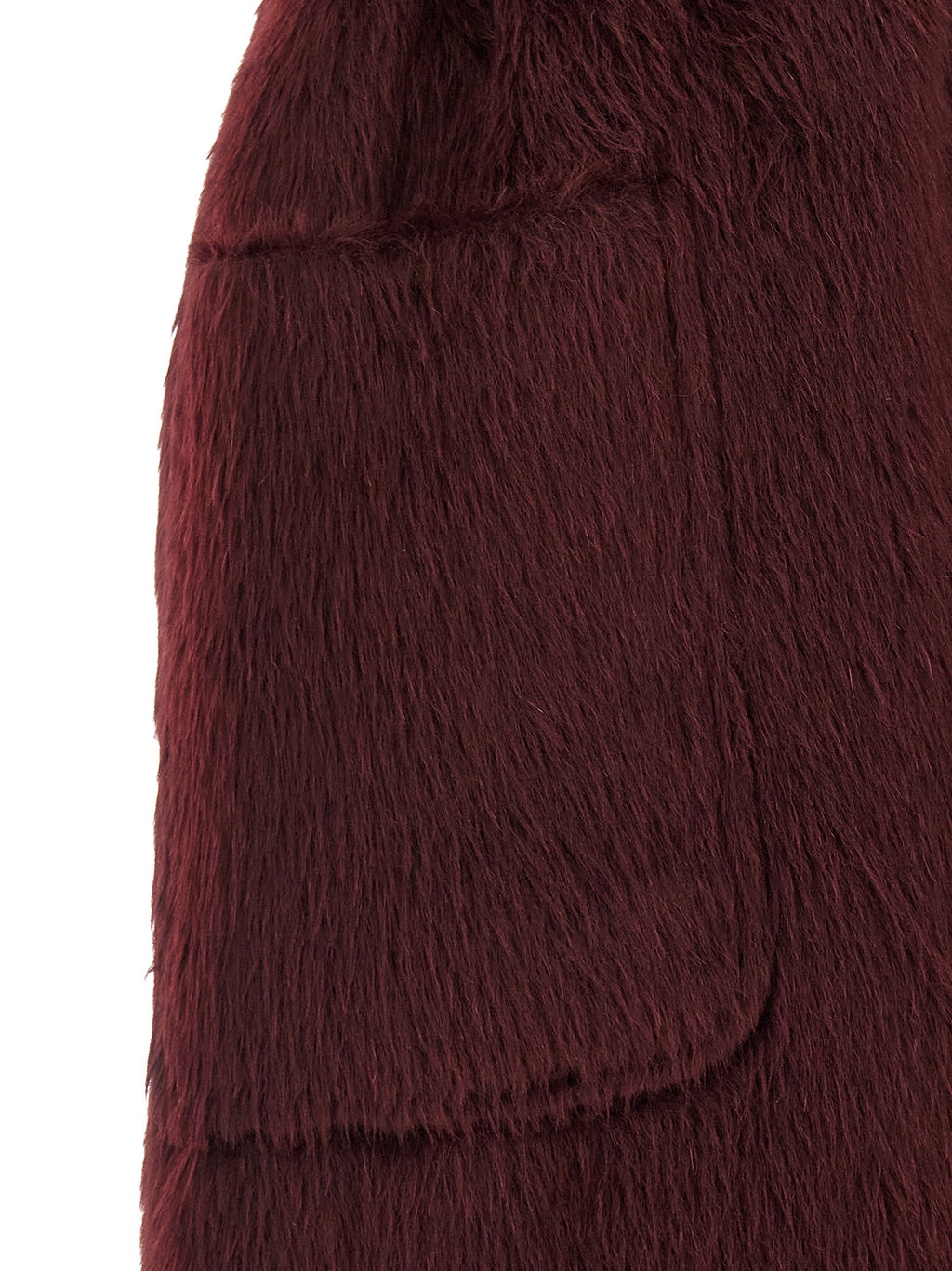 Bordeaux Alpaca Wool Coat
