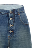 Light Blue 100% Cotton Straight-Leg Jeans
