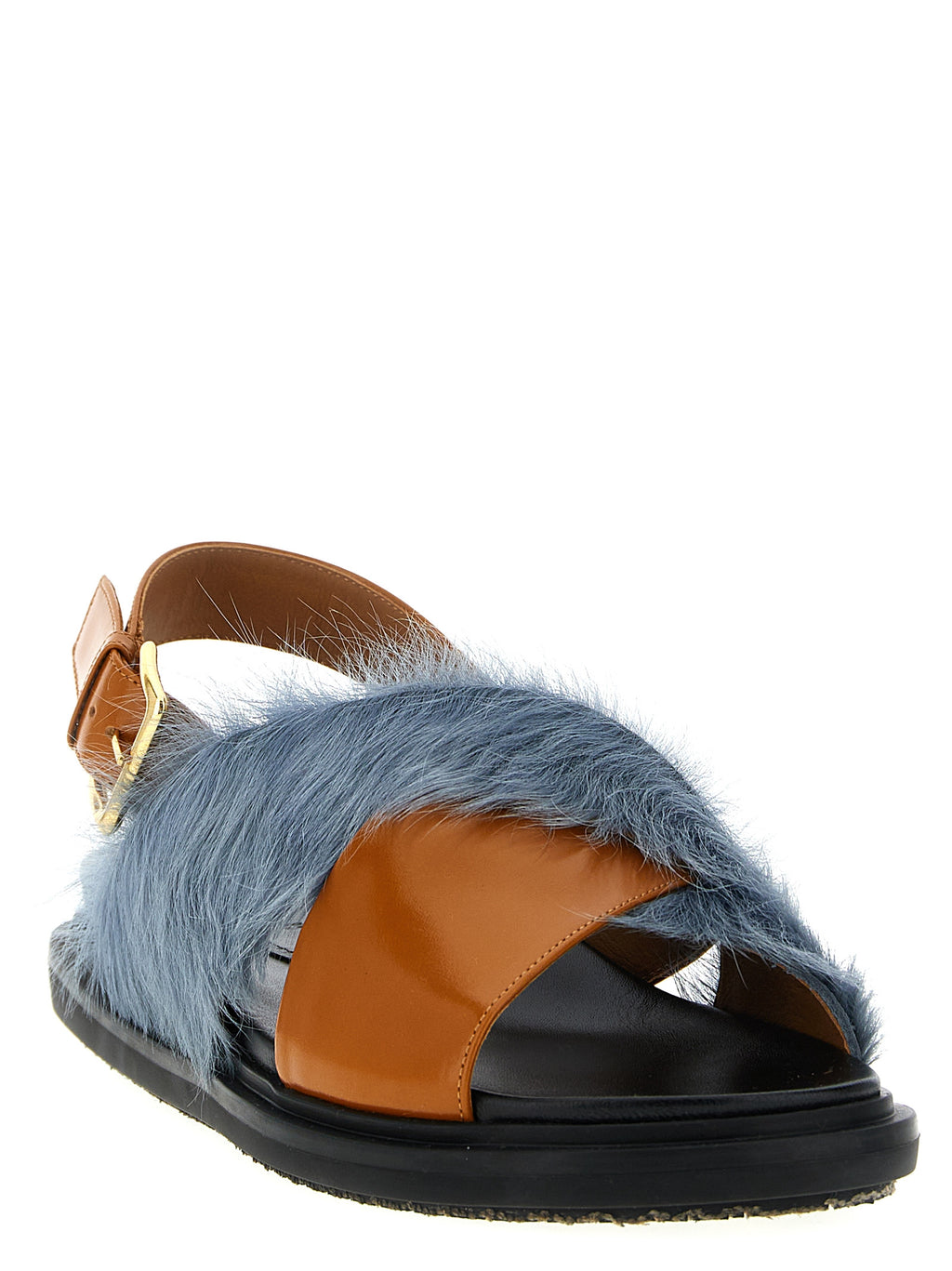 Multicolor Lamb Leather Fussbett Sandals