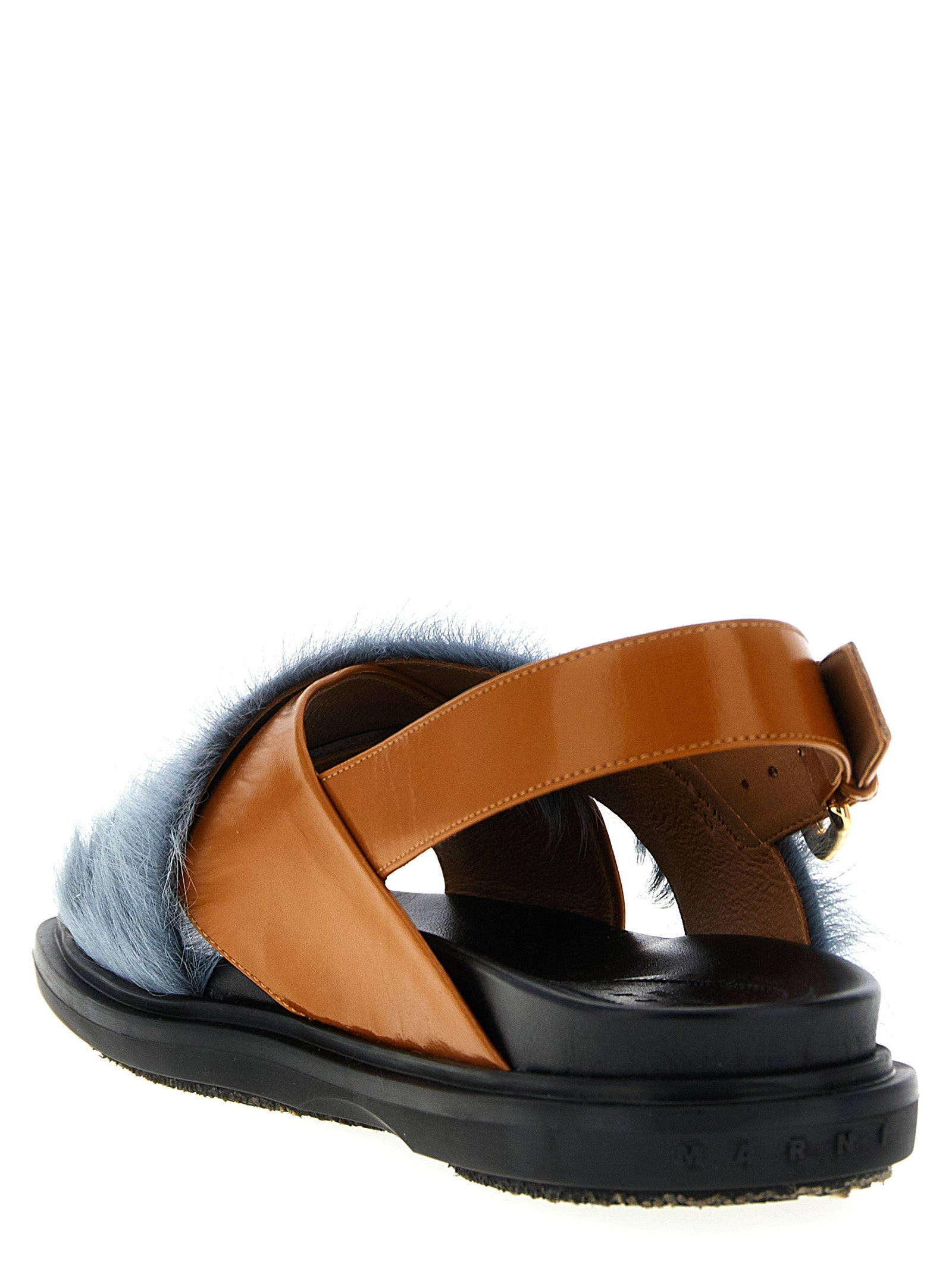 Multicolor Lamb Leather Fussbett Sandals