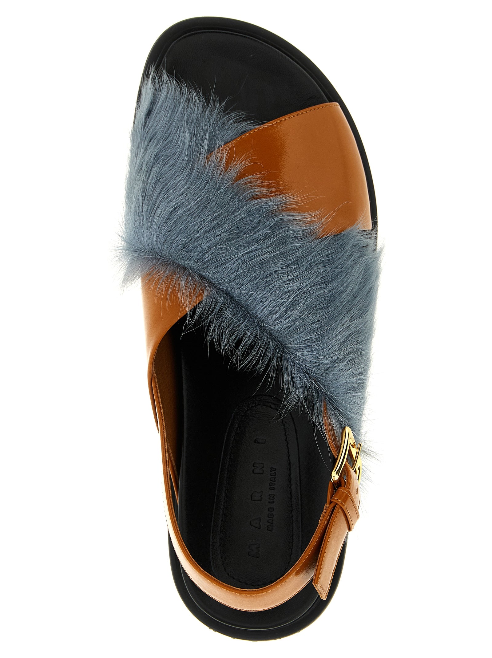 Multicolor Lamb Leather Fussbett Sandals