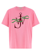 Pink Cotton Ribbon Anchor T-Shirt