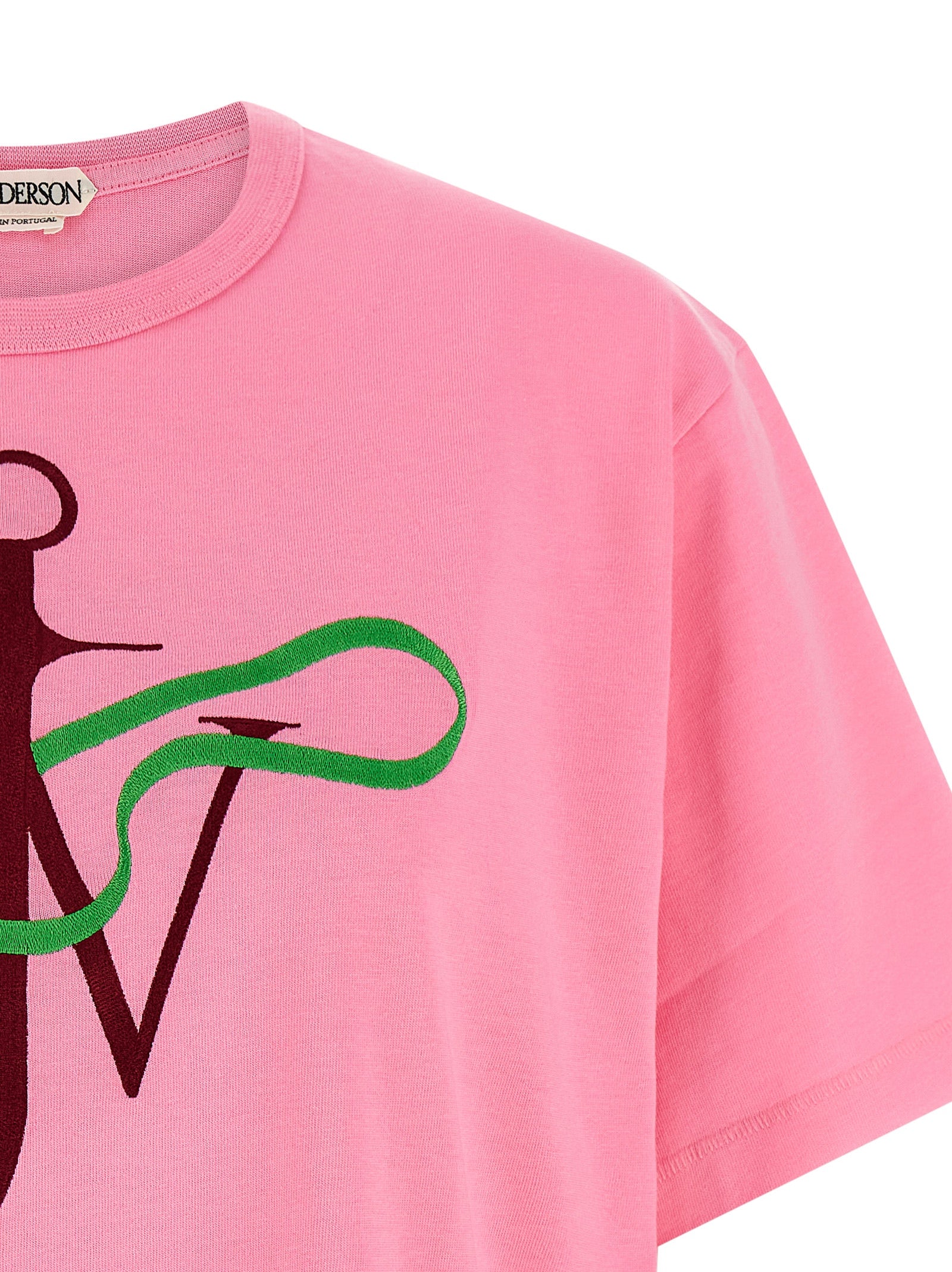 Pink Cotton Ribbon Anchor T-Shirt