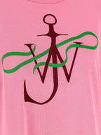 Pink Cotton Ribbon Anchor T-Shirt