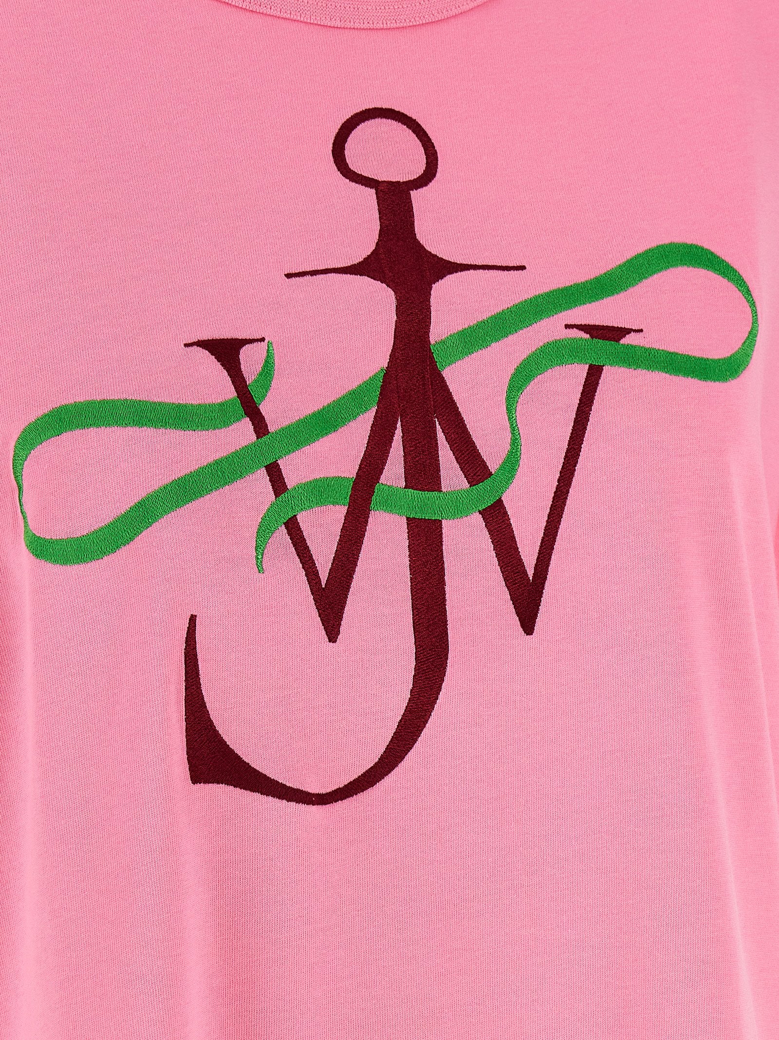 Pink Cotton Ribbon Anchor T-Shirt