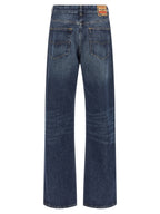 Blue Cotton D-Sent Straight-Leg Jeans