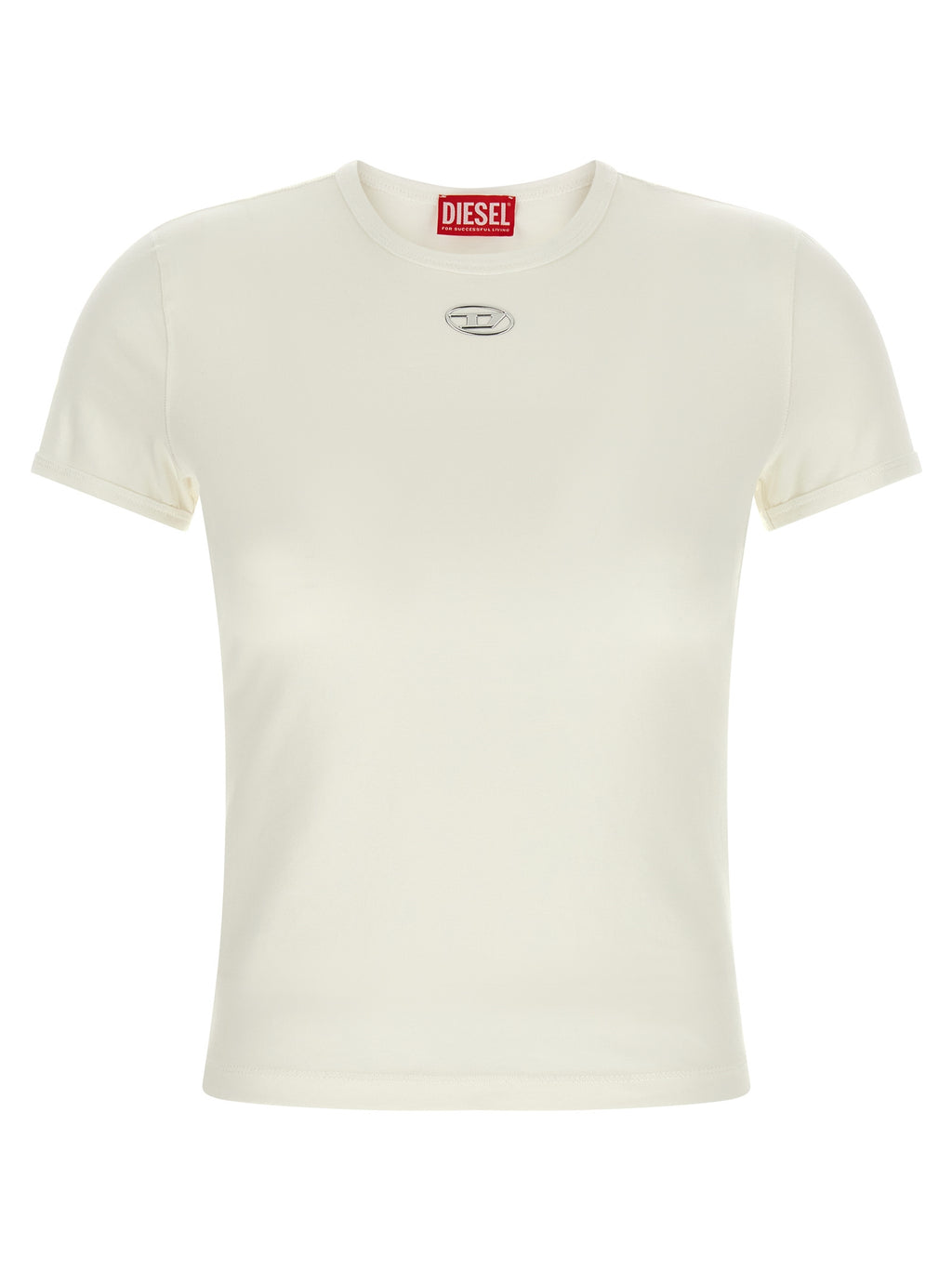 White Stretch Cotton T-Shirt