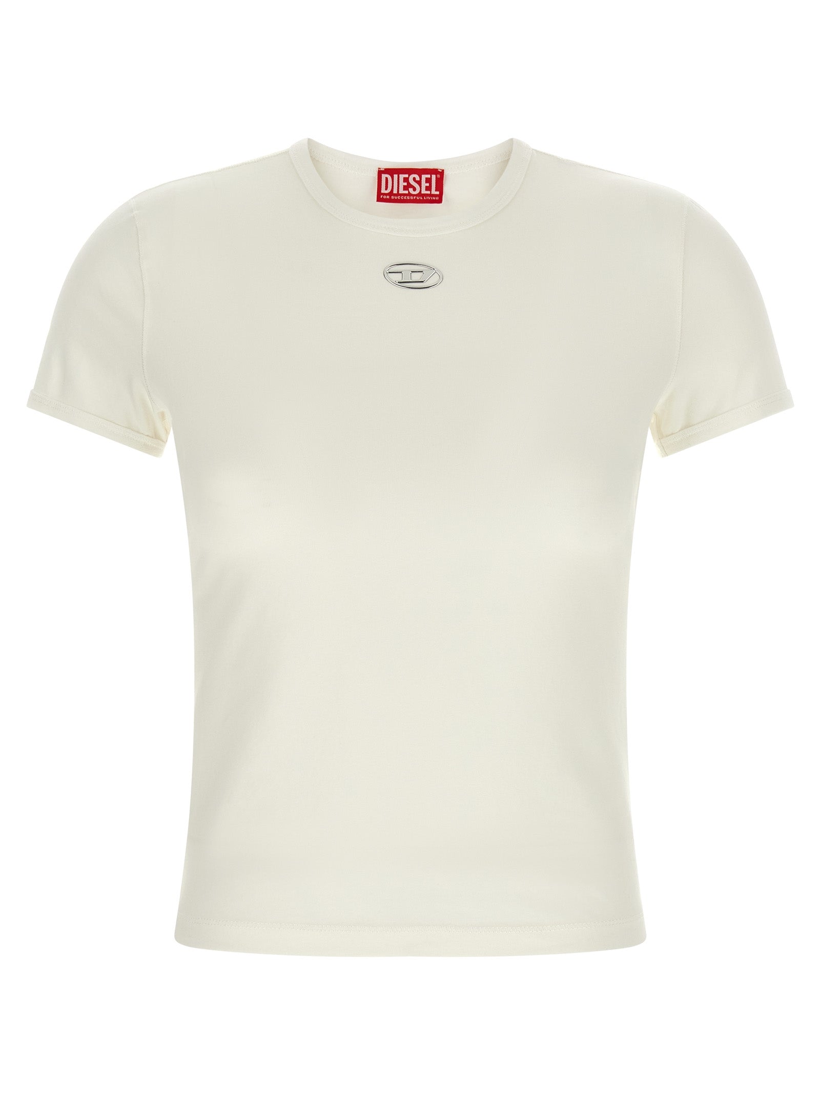 White Stretch Cotton T-Shirt