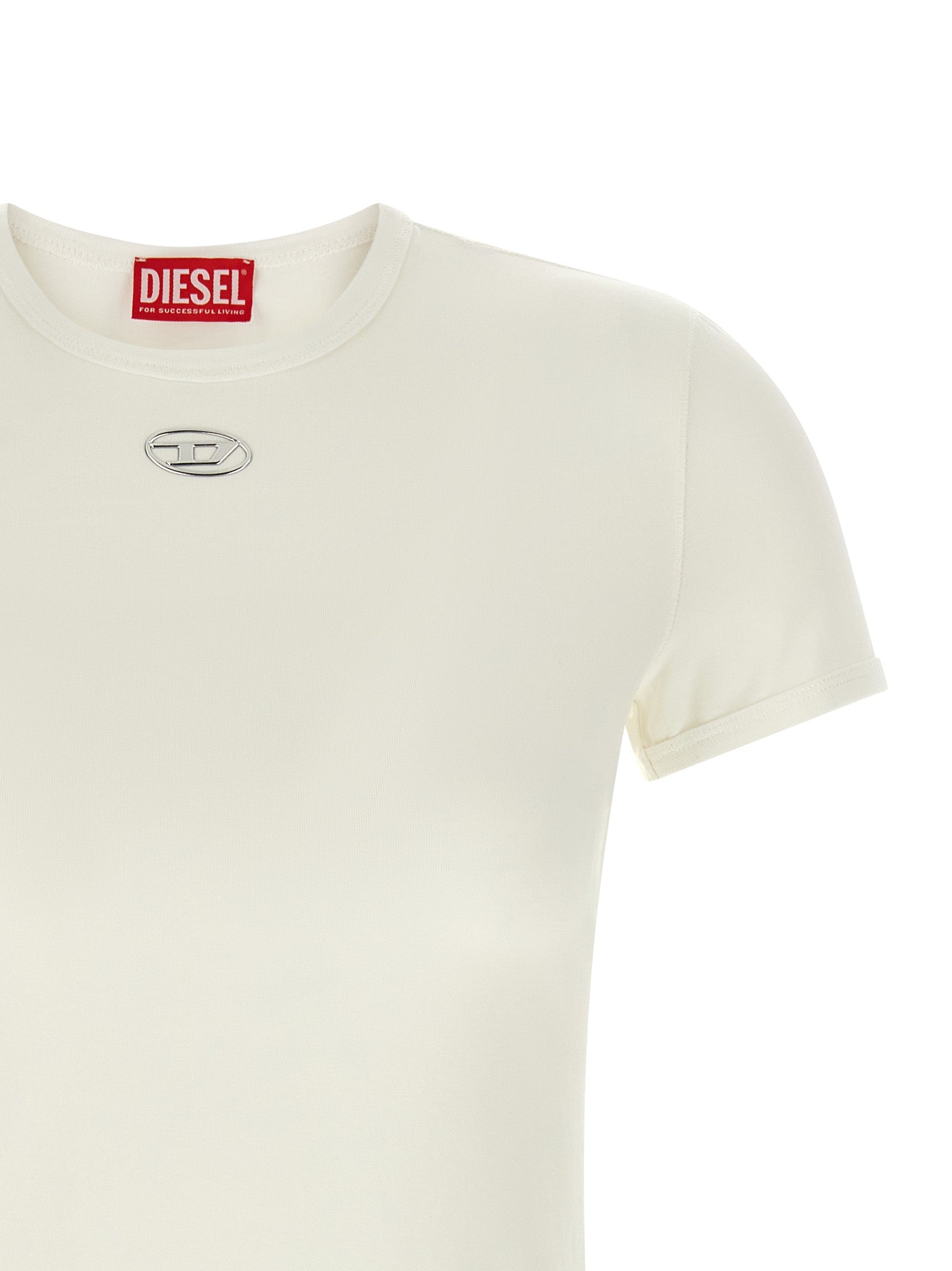 White Stretch Cotton T-Shirt