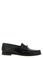 T Timeless Black Calfskin Slip-On Loafers
