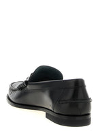 T Timeless Black Calfskin Slip-On Loafers
