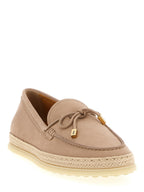 Calfskin Suede Gomma Rafia Loafers