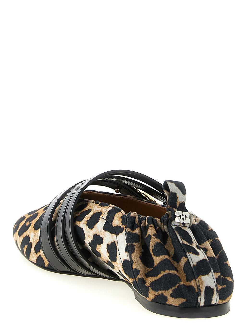 Multicolor Cotton Sue Triple Ballet Flats