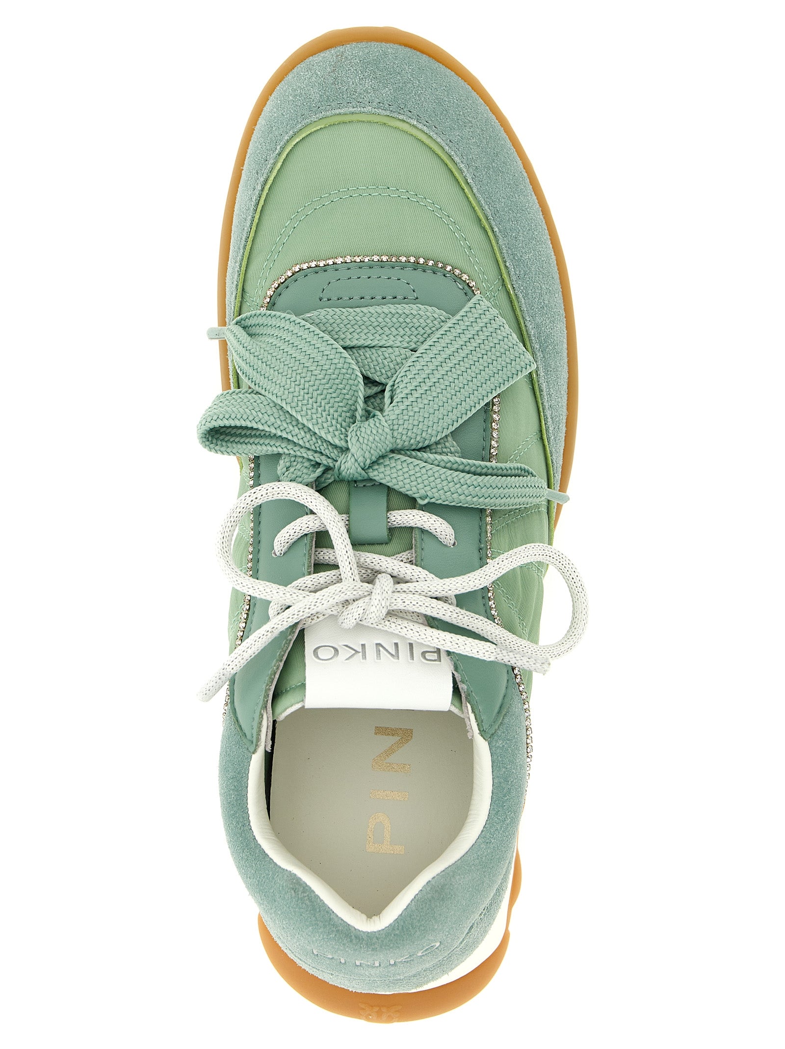 Gea 02 Calfskin Suede and Mesh Sneakers