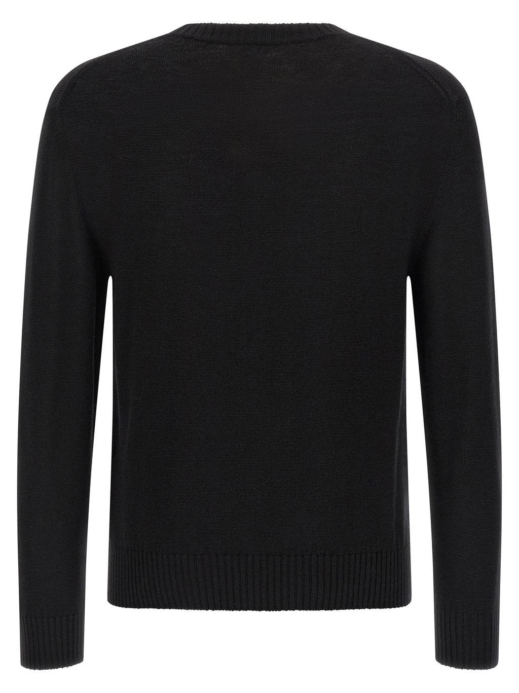 Black Virgin Wool Cardigan