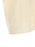 Wool and Linen Monogram Polo Shirt