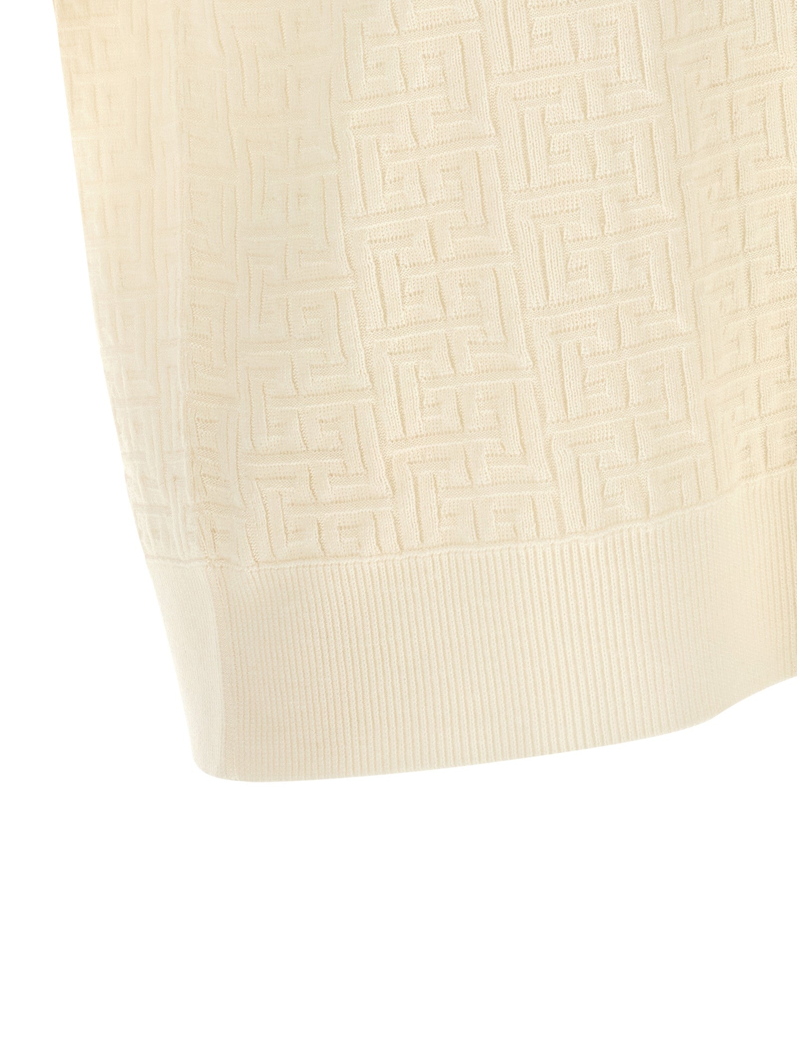 Wool and Linen Monogram Polo Shirt