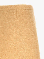 Virgin Wool Curly Tweed Mini Skirt