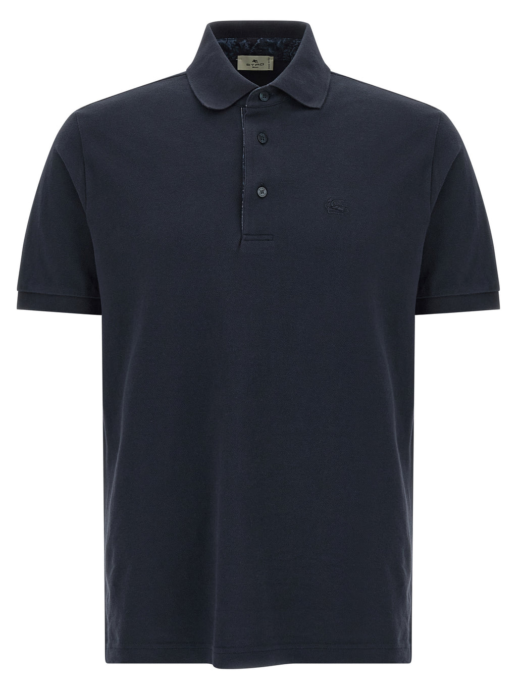 Blue Piqué Cotton Polo Shirt