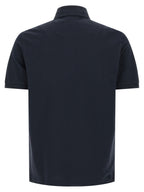 Blue Piqué Cotton Polo Shirt