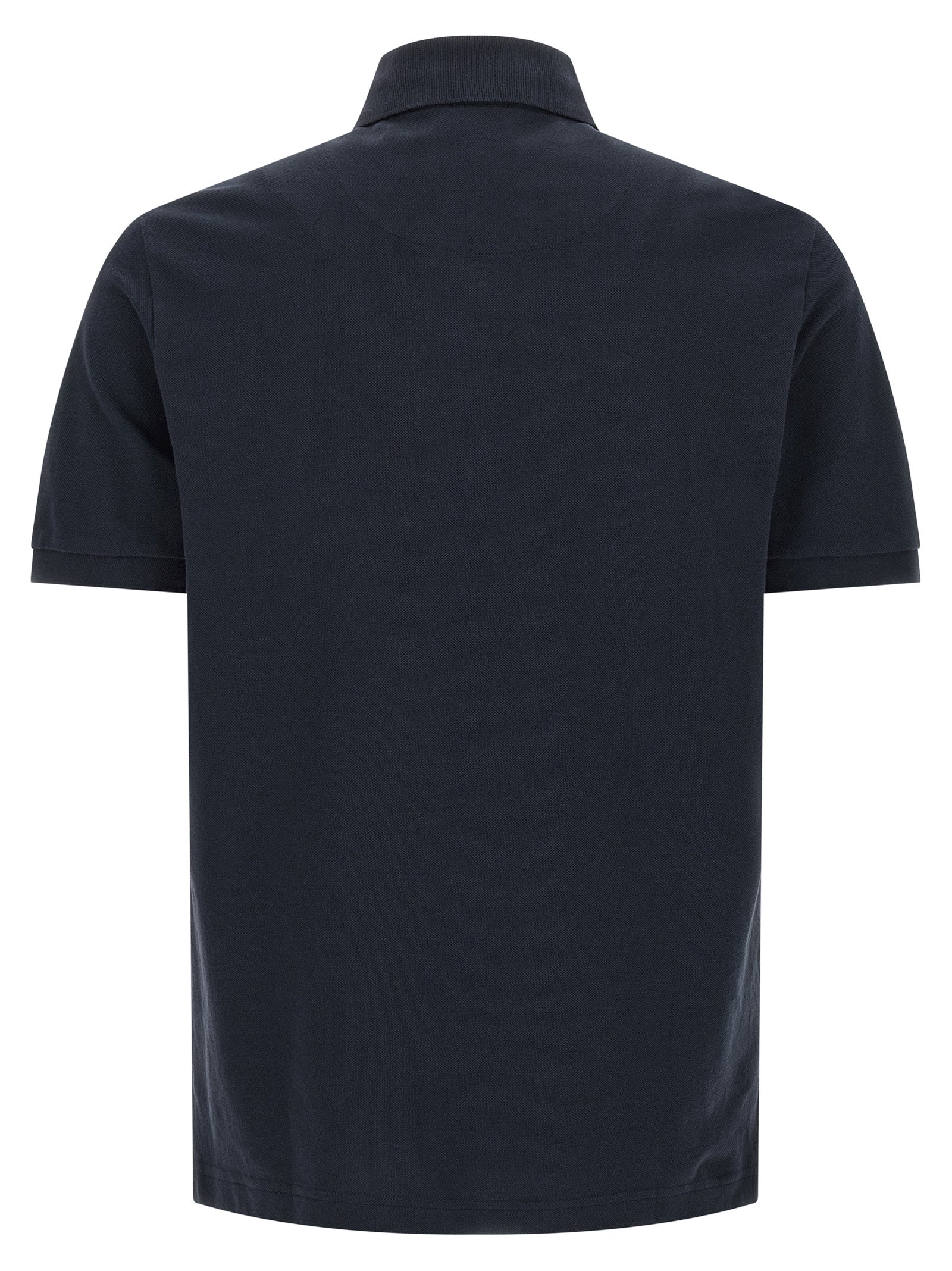 Blue Piqué Cotton Polo Shirt