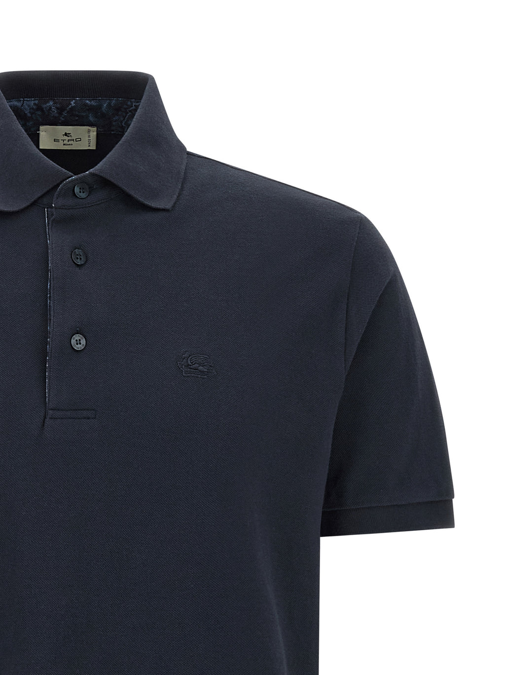Blue Piqué Cotton Polo Shirt