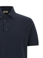 Blue Piqué Cotton Polo Shirt
