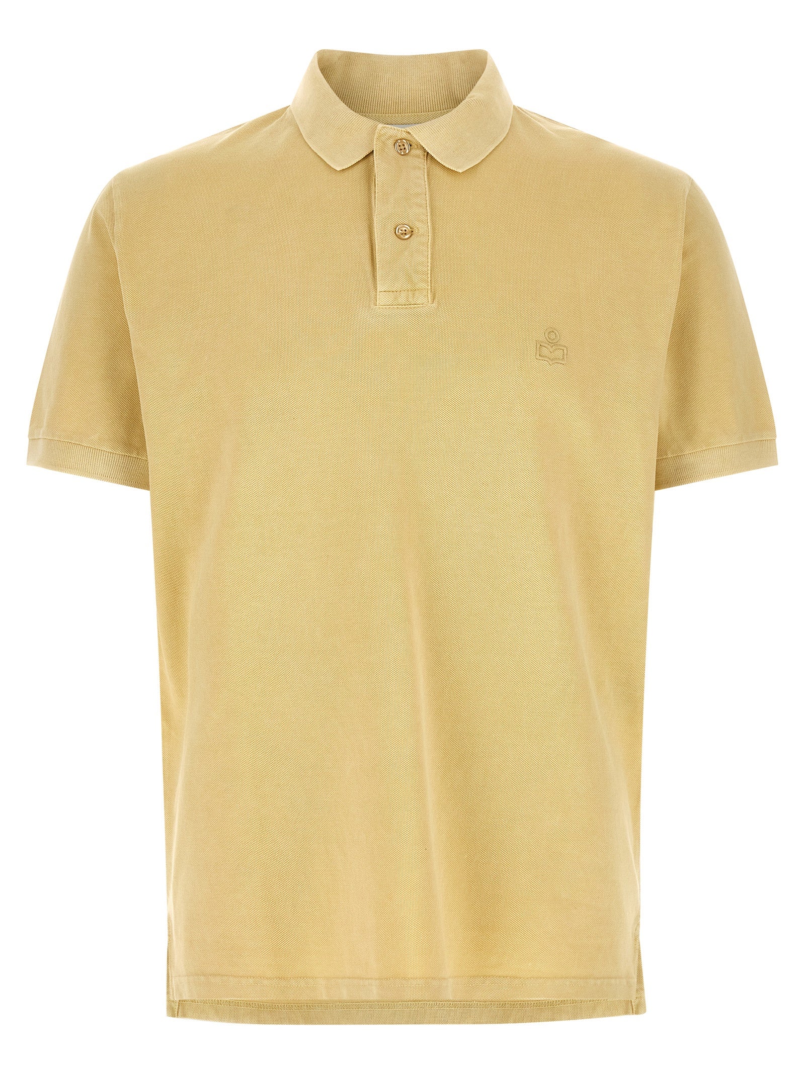 Yellow Cotton Piqué Afko Polo Shirt