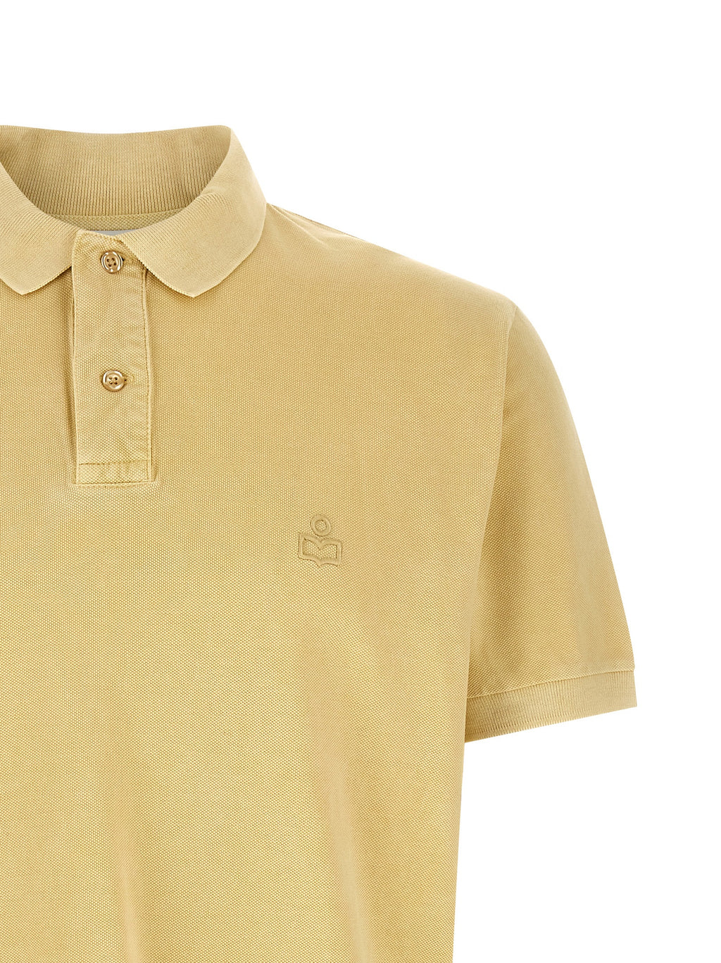 Yellow Cotton Piqué Afko Polo Shirt