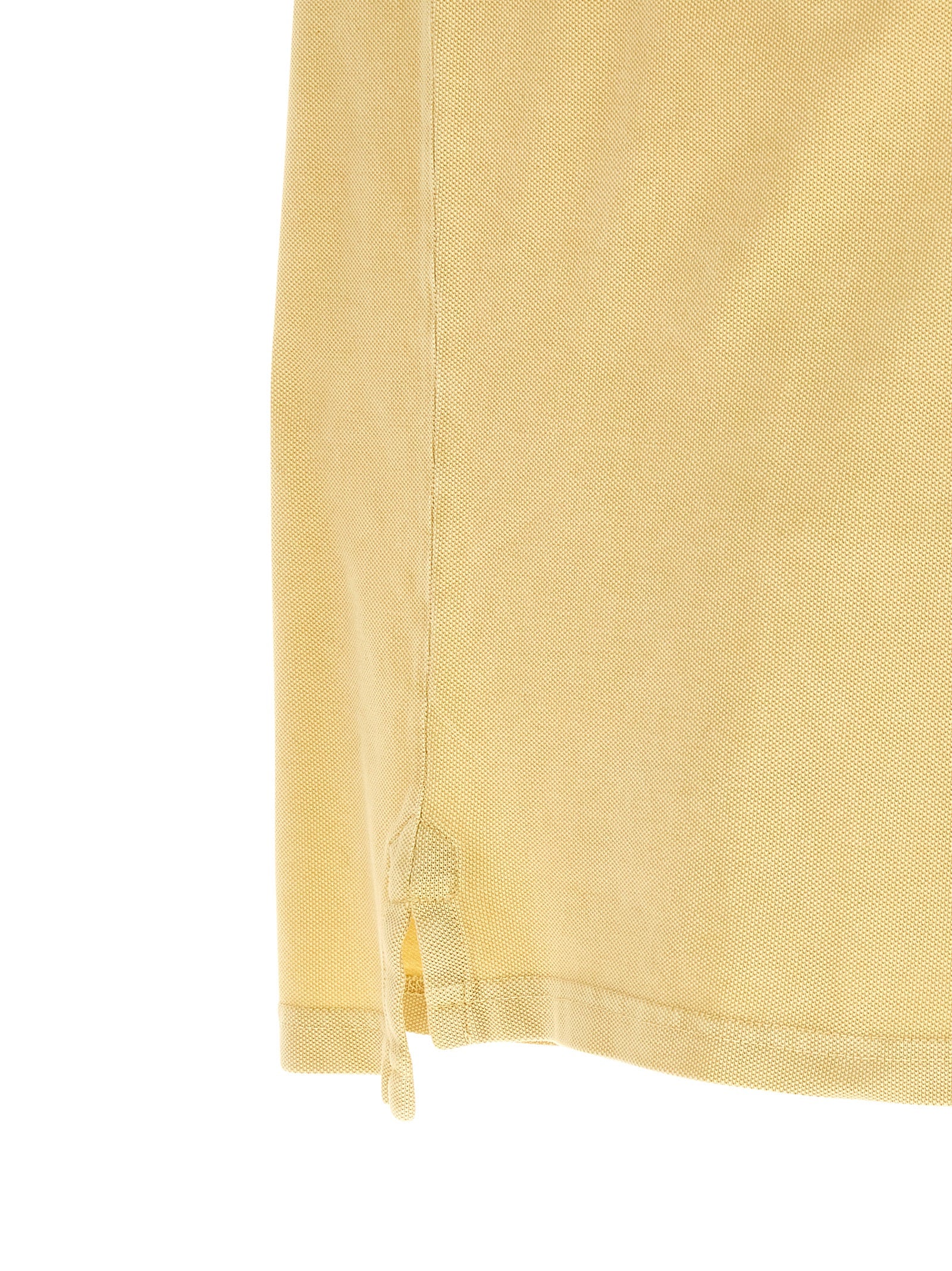 Yellow Cotton Piqué Afko Polo Shirt