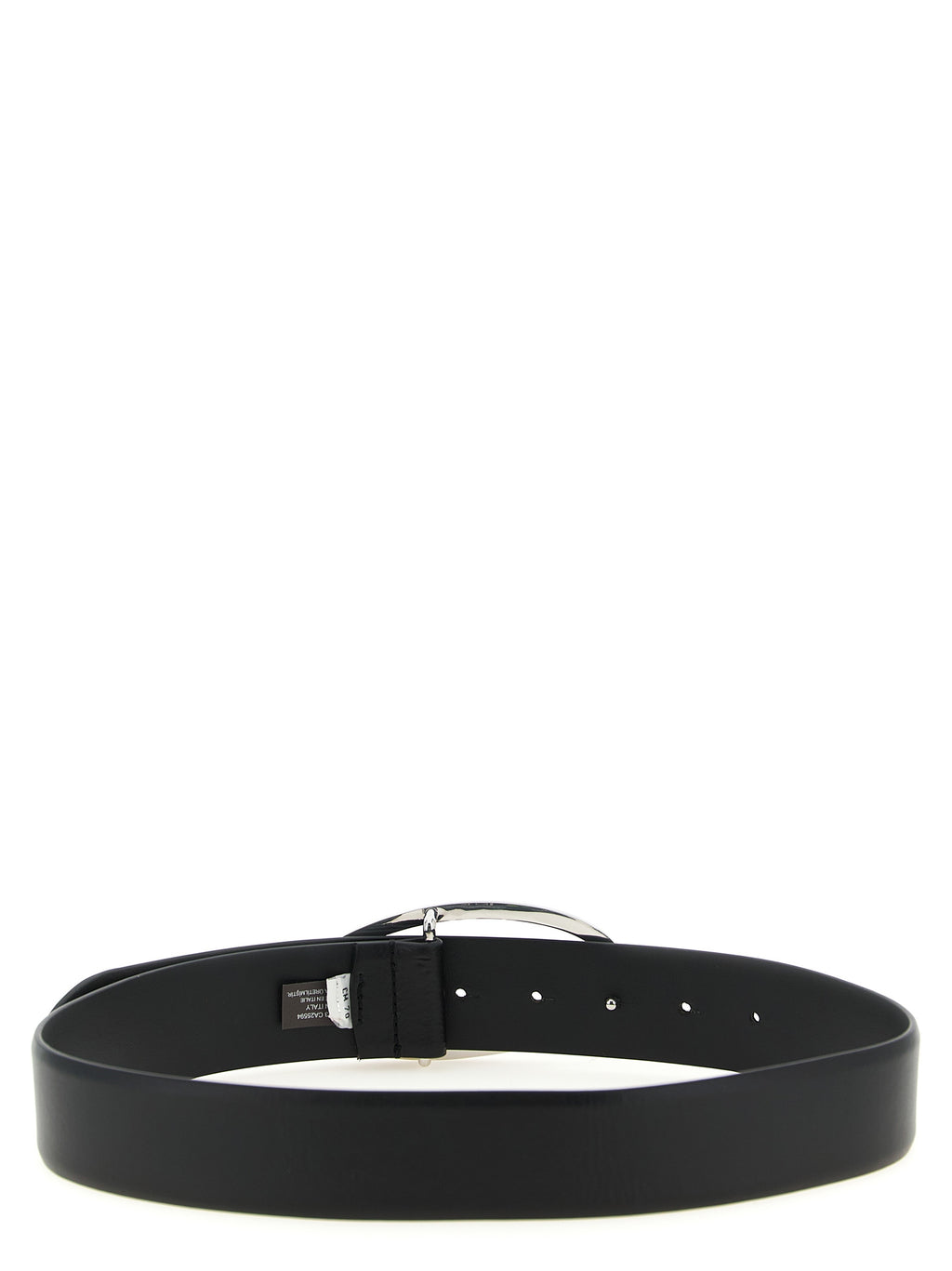 Black Leather Strass Belt