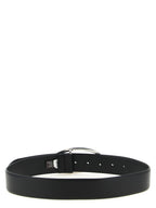 Black Leather Strass Belt