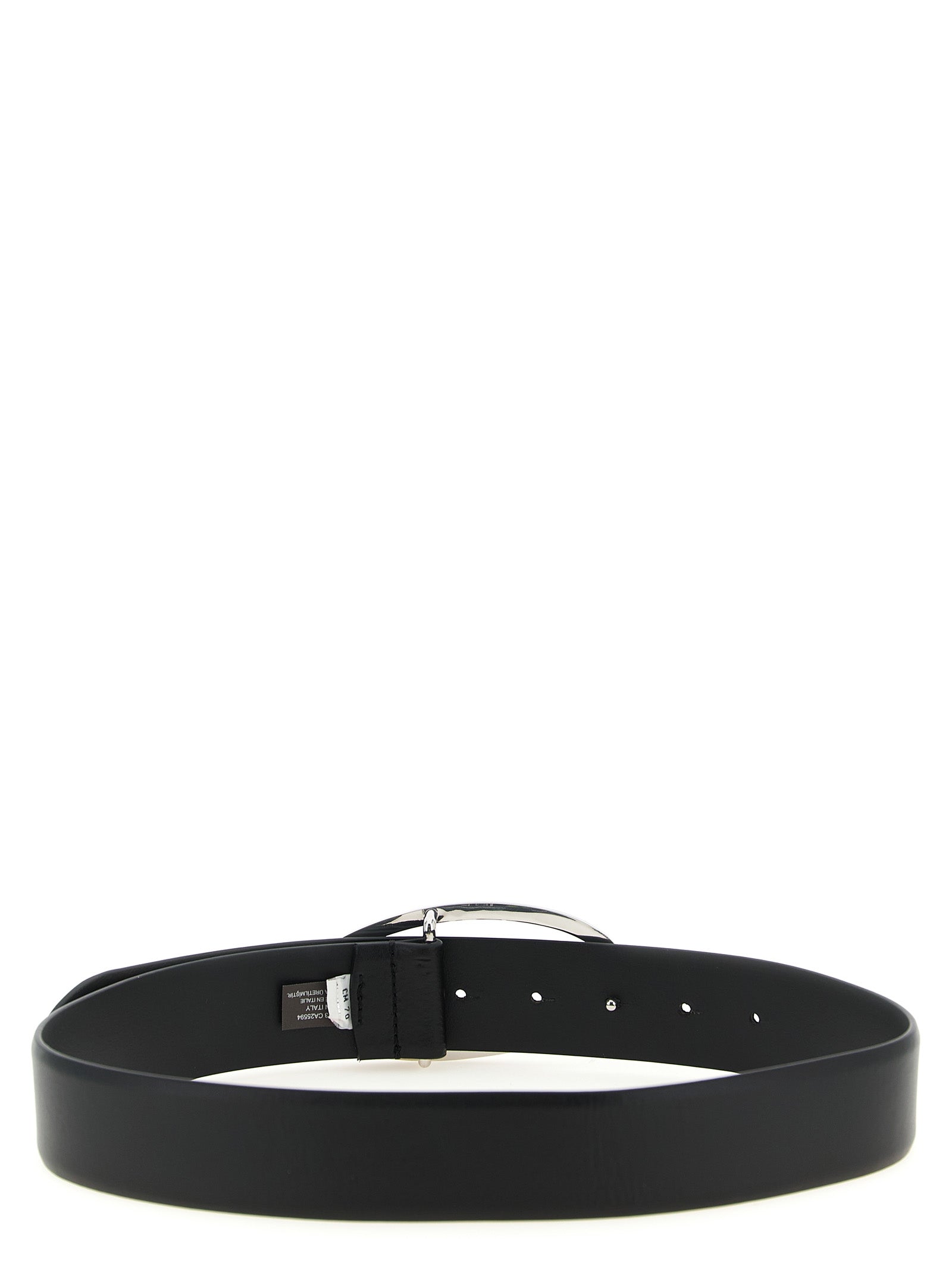 Black Leather Strass Belt