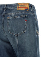 Cotton Stonewashed Flared Jeans