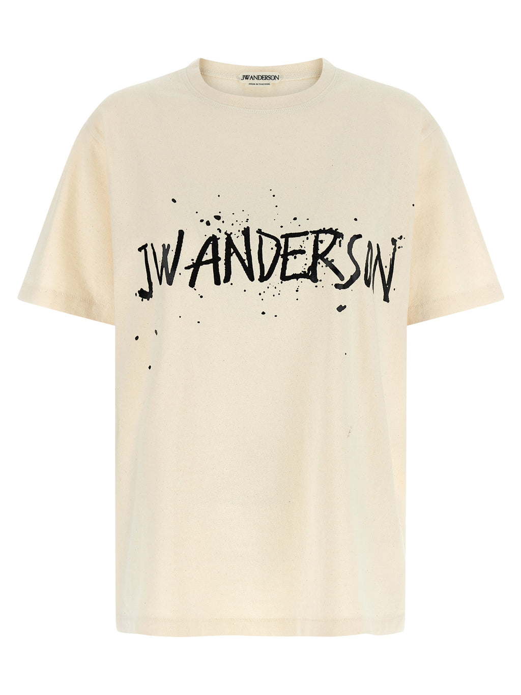 Beige Cotton Circular T-Shirt