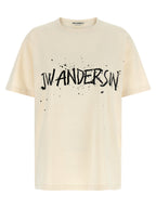 Beige Cotton Circular T-Shirt