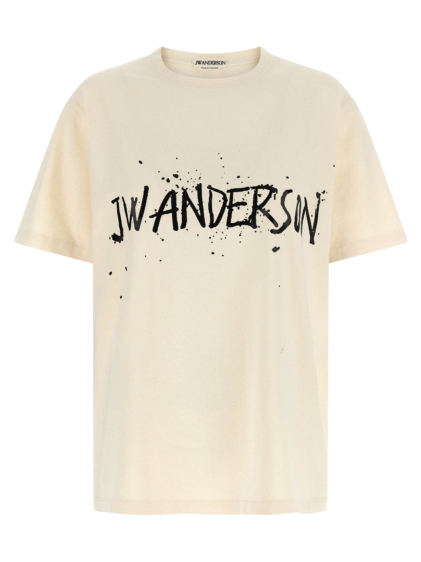 Beige Cotton Circular T-Shirt