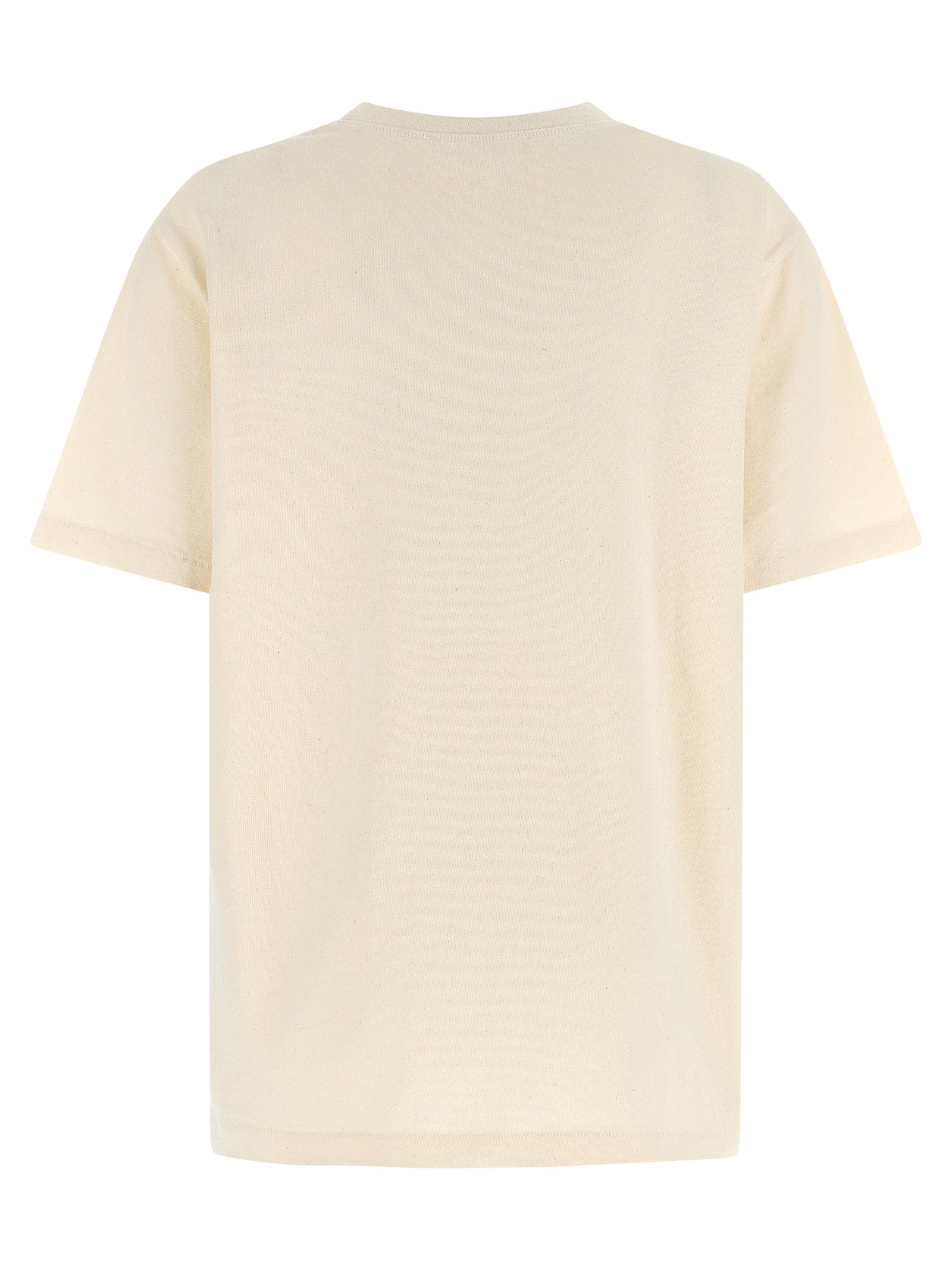 Beige Cotton Circular T-Shirt