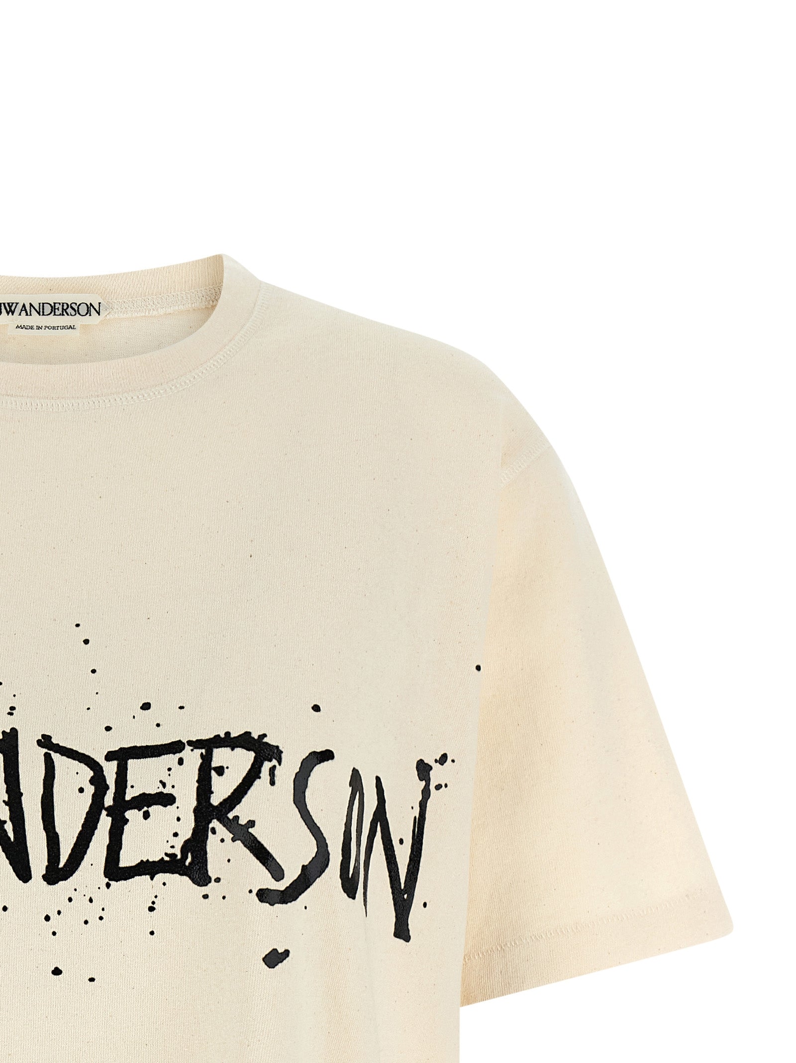 Beige Cotton Circular T-Shirt