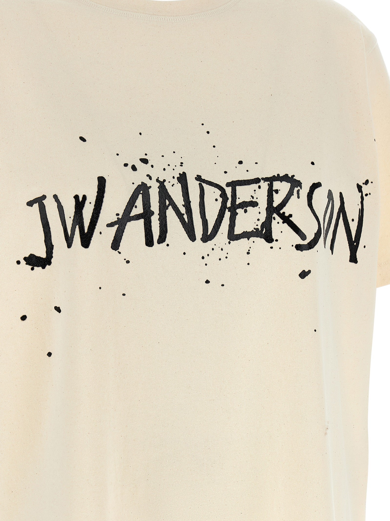 Beige Cotton Circular T-Shirt