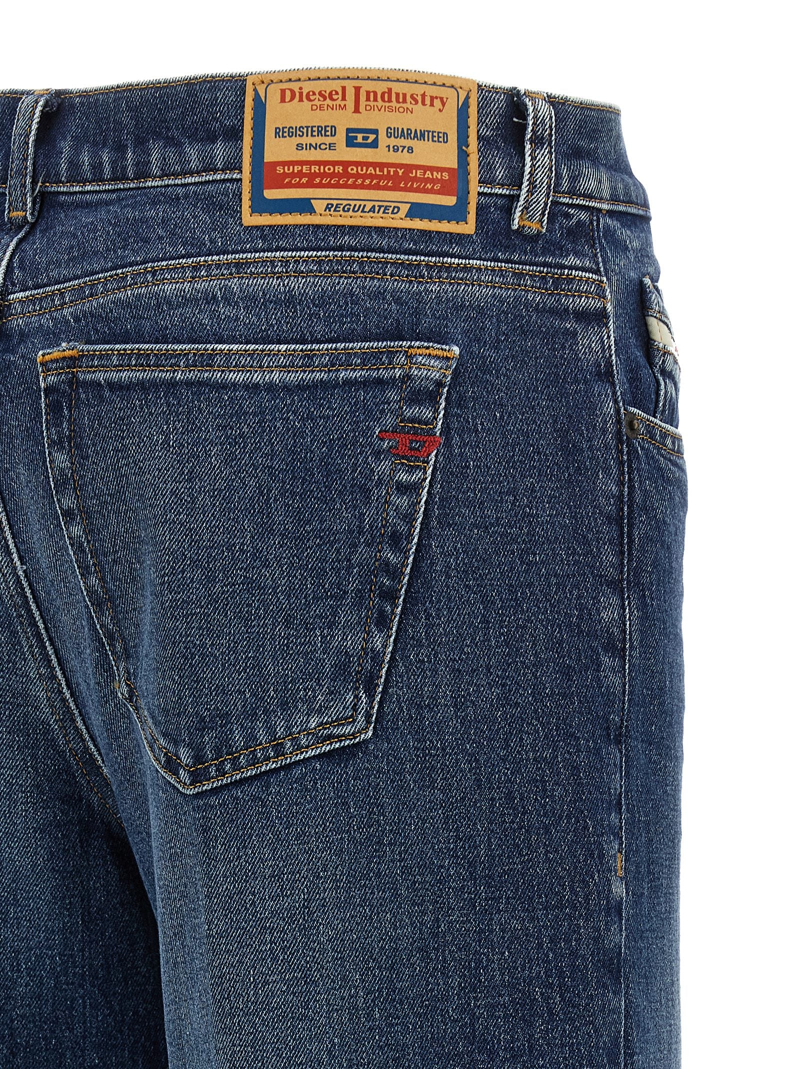 Blue Cotton Flared D‑Akemi ‘1978’ Jeans