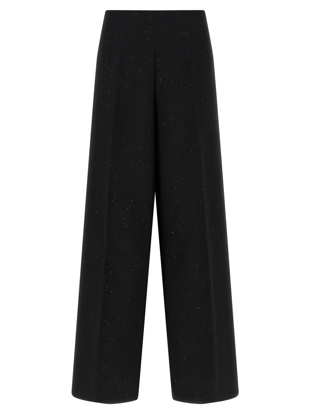Viscose Linen Sequined Wide-Leg Pants