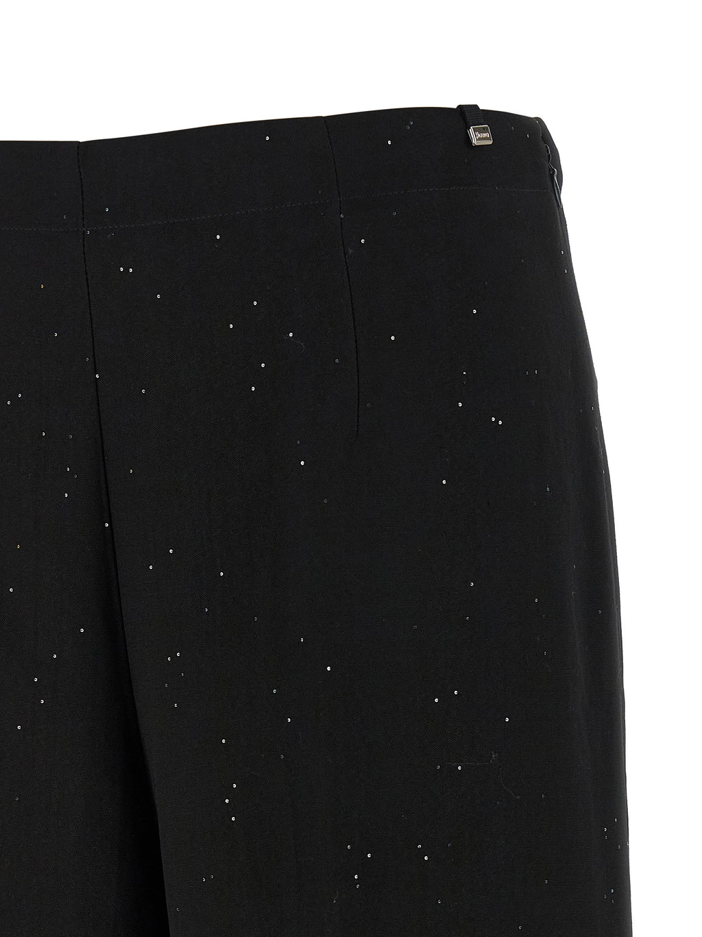 Viscose Linen Sequined Wide-Leg Pants