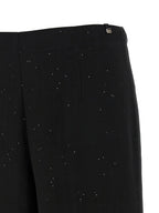 Viscose Linen Sequined Wide-Leg Pants